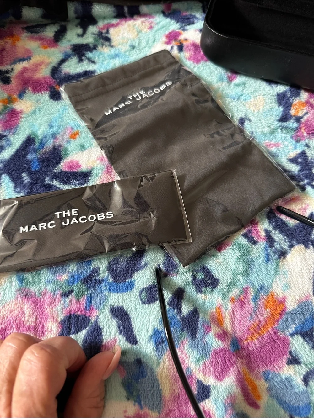 Marc Jacobs Black Rectangular Sunglasses with Case